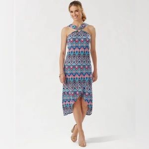 Tommy Bahama Women’s Prima Peacock Midi Blue Island Dress. Size L. $75. Like new